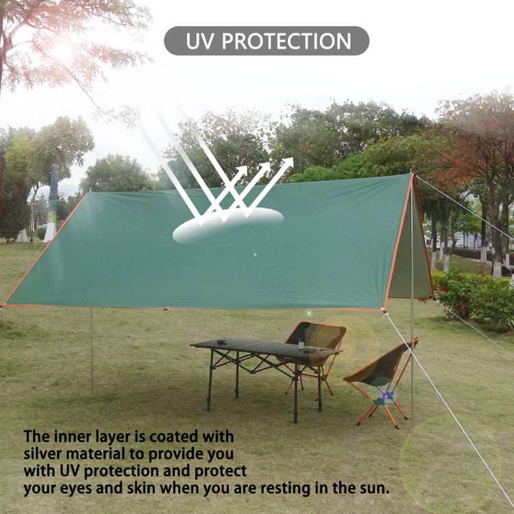 Tenda de acampamento com dossel