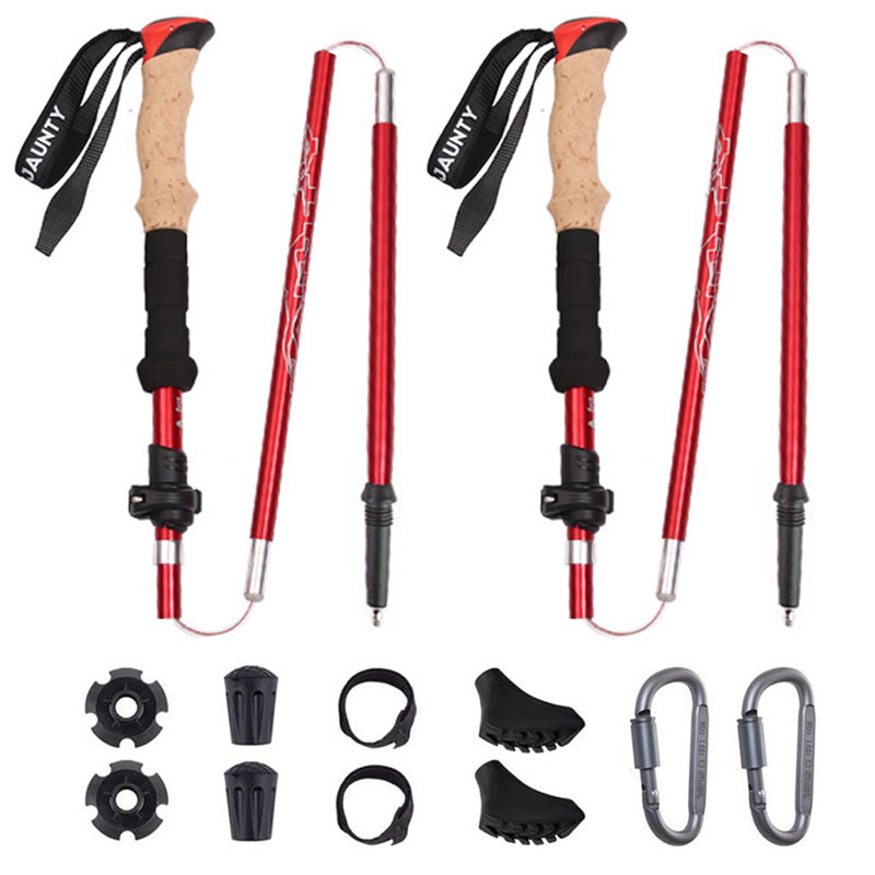 Pólos de Carbon Trekking para acampamento