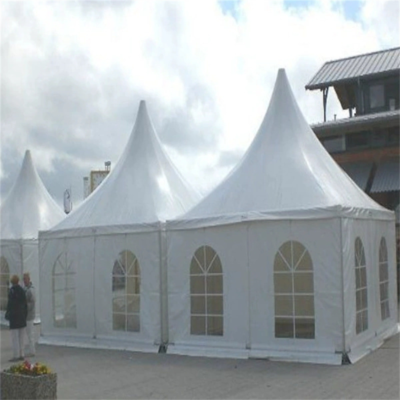 Tenda de pináculo de casamento estilo europeu, exterior, liga de alumínio, show automático, evento, teto, dossel, tenda ao ar livre