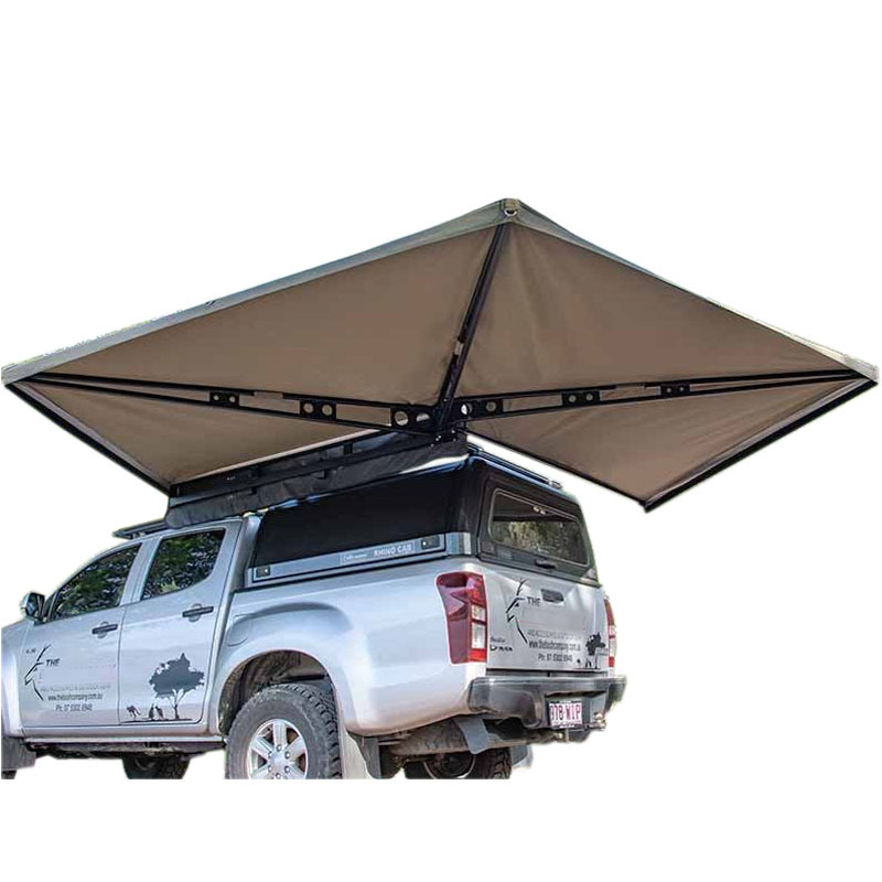 Dossel lateral em forma de leque para carro de 270 graus Toldo de carro com dossel aberto de cinco velocidades
